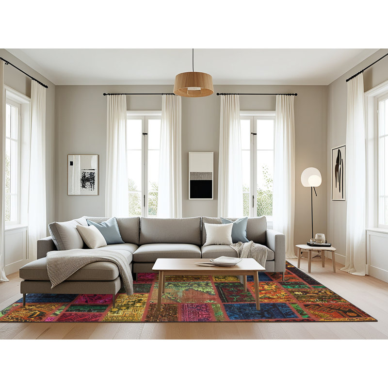 Abstract Indoor Rug, Rectangle 8' x 12'
