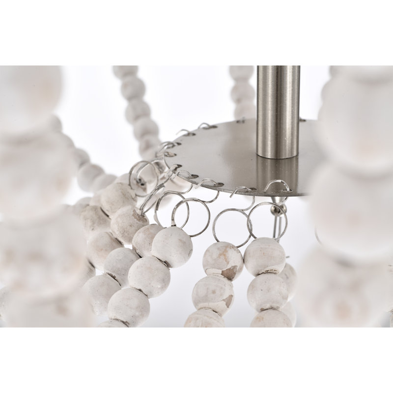 Plafonnier semi-encastré 3 lumières 15,75 po Kocher, Nickel satiné, Brun