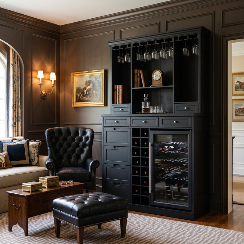 45.3"W Wine Storage Cabinet With Freezers