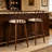 Wooden Upholstery Barstool, Set Of 2-528216185-528216186