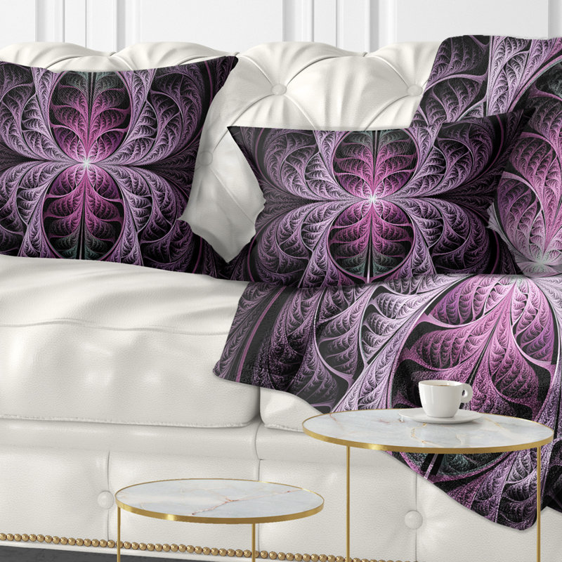 Coussin lombaire en verre teinté fractal Abstract