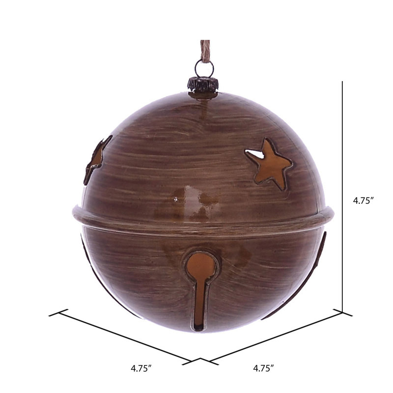 Ornement de cloche de Noël, Brun