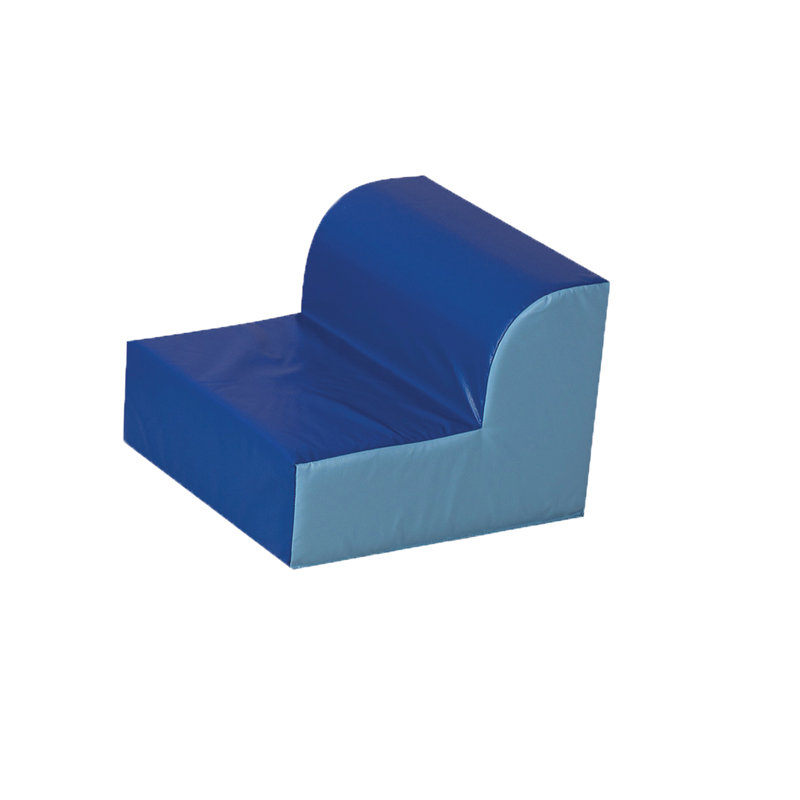L-Shaped Kids Soft Seating Lounger, Blue