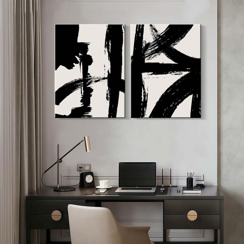 2 Piece Wrapped Canvas Print, 40 cm H x 30 cm W