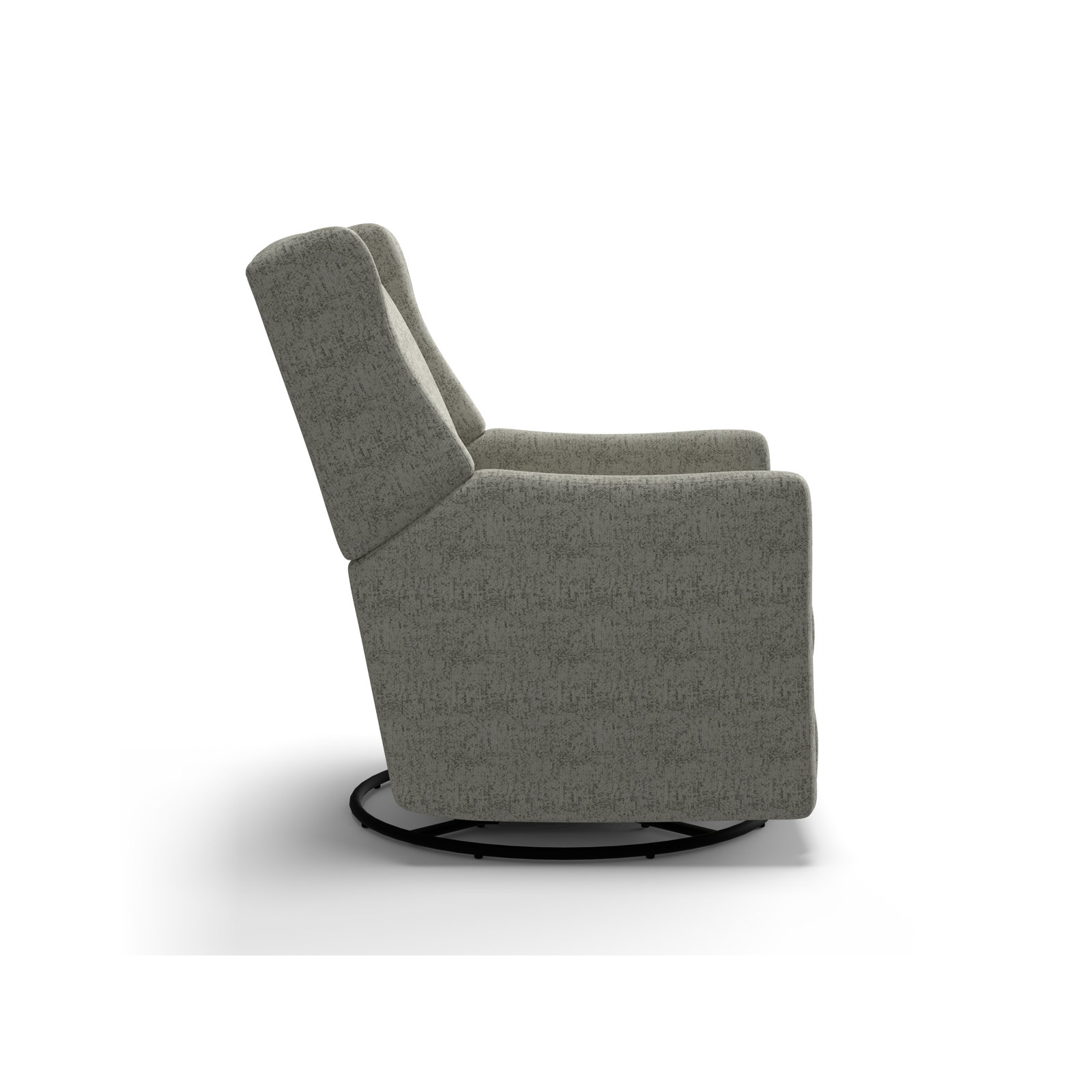 Andrina Swivel Glider, Malibu White Pepper Performance Chenille