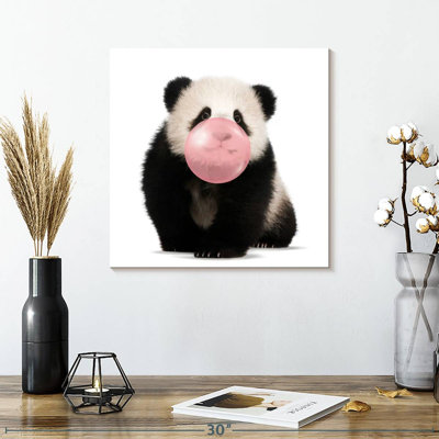 Impression sur toile Bubble Gum Baby Panda