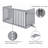 Huxley Wood Free Standing Pet Gate with a Pair of Support Feet-438322553-438321451