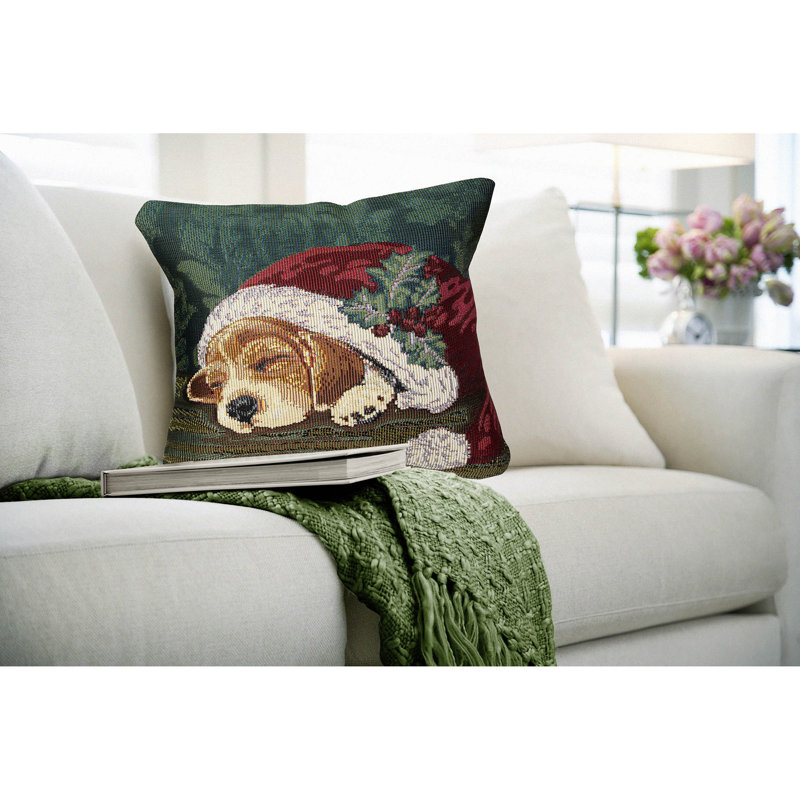 Marina Holiday Throw Pillow, Pine