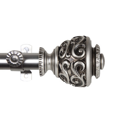 Charleen 6-Sided Bay Window Single Curtain Rod