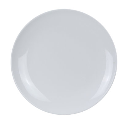 Assiette plate en mélamine à motif coupé