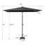 60'' X 106'' Rectangular Market Umbrella With Weighted Base-1670309851