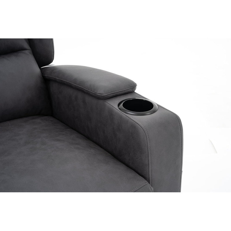 Latitude Run® Power Lift Recliner Chair With Extended Footrest For Elderly People With Cup Holders