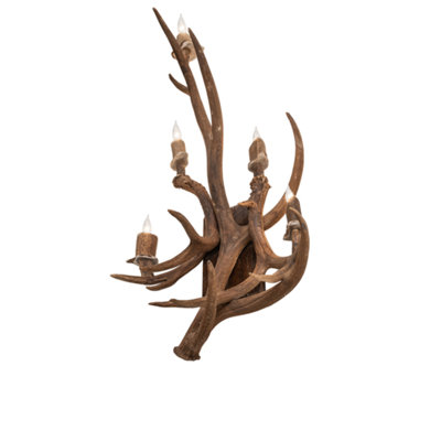 Antlers 5 - Light Candle Wall Light