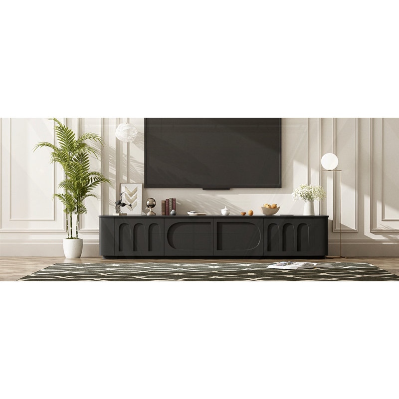 Meuble télé 70,9 po, Noir