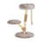 Brown and Natural Wood Cat Tree with Solid Wood Jute Scratching Posts