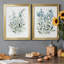 «Delicate Blue Botanical I», ensemble de 2 reproductions d'art sur toile encadrées-61455396-61455398