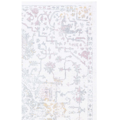 Lowrey Oriental Machine Woven Jute/Sisal/Polypropylene Area Rug in Ivory/Gray