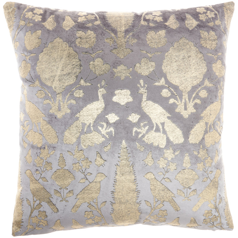  Square Pillow Cover & Insert, Gray