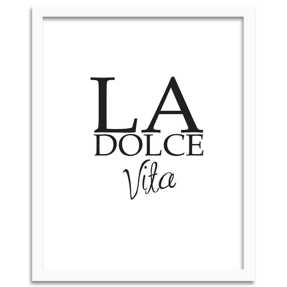 Gerahmtes Poster La Dolce Vita