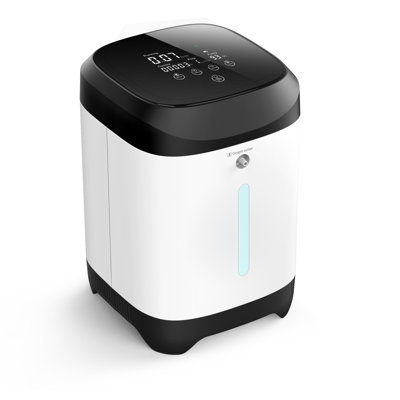 Concentrateur d'oxygène ajustable 1-7L avec accessoires - dispositif de dégagement d'oxygène domestique, 14,3 lb (33% à 93%)