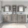 Edion Double Bathroom Vanity with Ceramic Top with Mirror