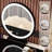 Jadarrian Metal Round Floor Mirror