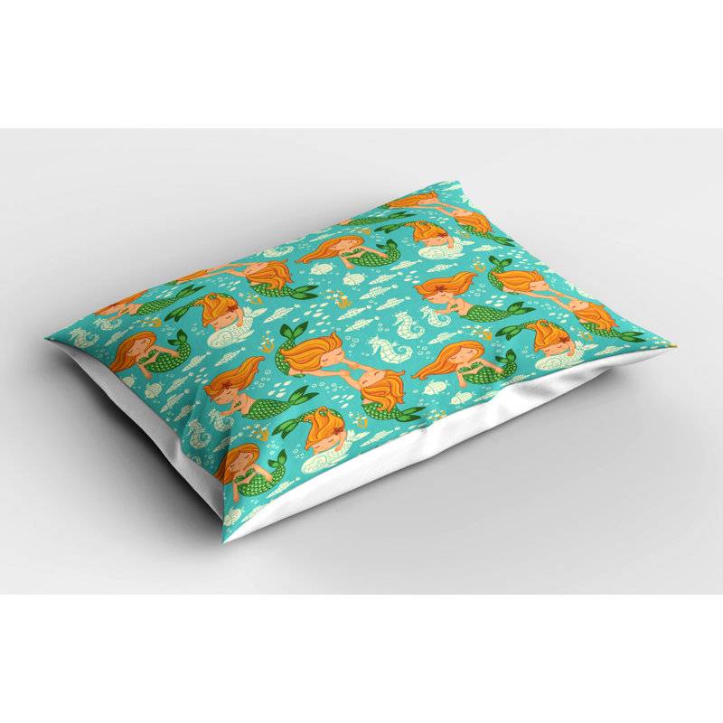 Fish Polyester Sham Set, Twin