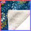 Couvertures à motif floral bleu-123335353