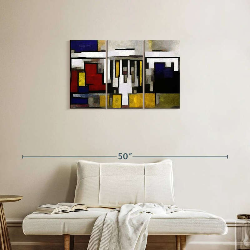 Avery Abstract House, 20" H x 33" W
