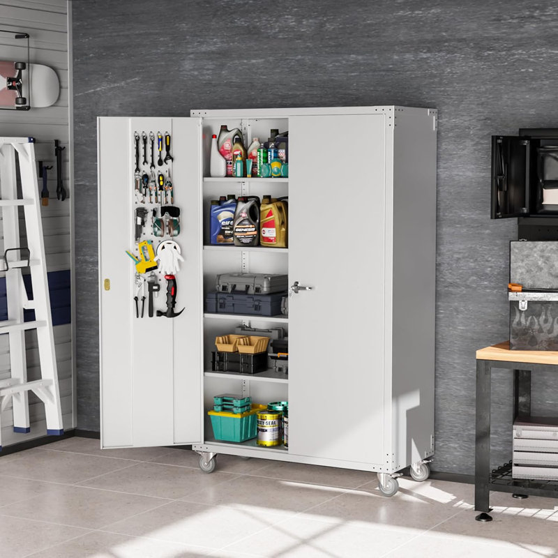 Armoire à outils sur roulettes , Gris