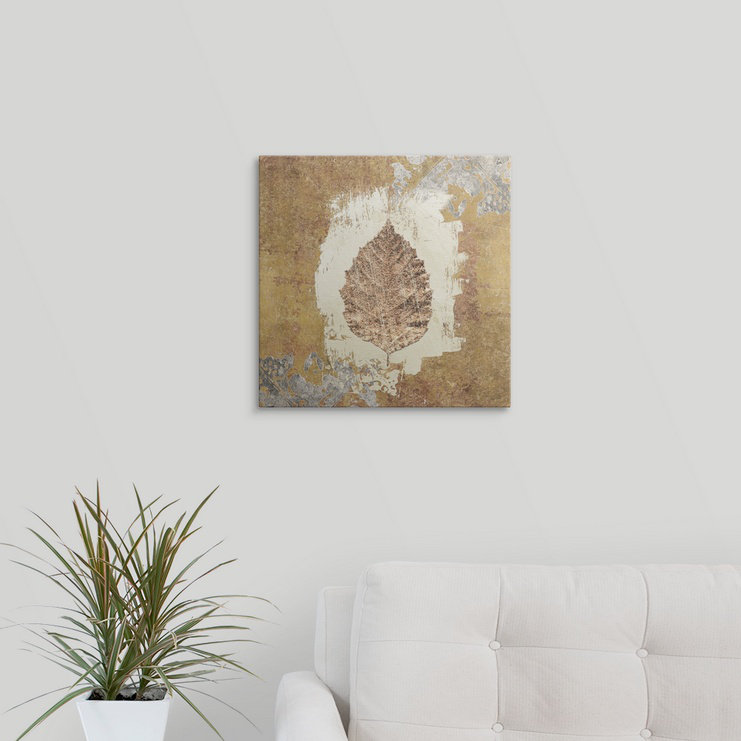 « vi » avery tillmon, impression Gilded Leaf, H 35 po x l 35 po x P 1,5 po, Toile