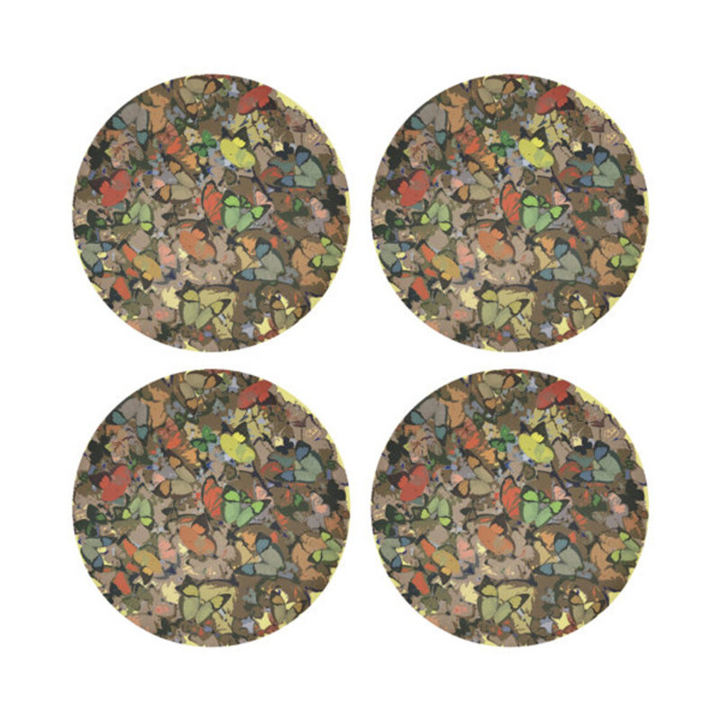 Mariposa Pebble 16" Vinyl Placemat, Yellow