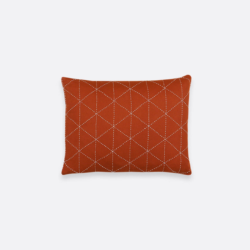 Graph Rectangular Pillow Cover & Insert, Rust