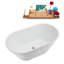 1369.1mm x 754.4mm Freestanding Soaking Acrylic Bathtub-1802183132