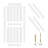 SY-MDF-KW-3666 36'' x 84'' Solid + Manufactured Wood Paneled Painted without Installation Hardware Kit Barn Door