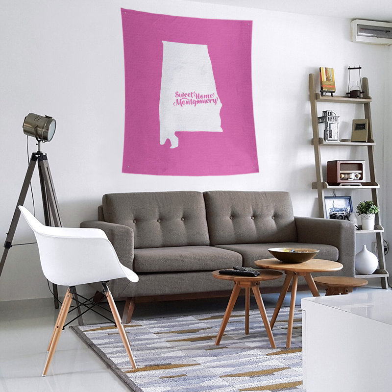 Tapisserie de montgomery alabama, H 27,5 po x l 37,5 po, Rose