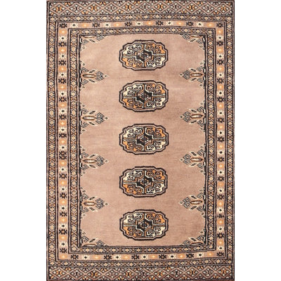 Tapis brun/noir/beige léger traditionnel