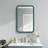 20 in. W x 30 in. H Rectangular Iron Framed Decorative Wall Mirror Medicine Cabinet with Mirror(Set of 2)-188176152