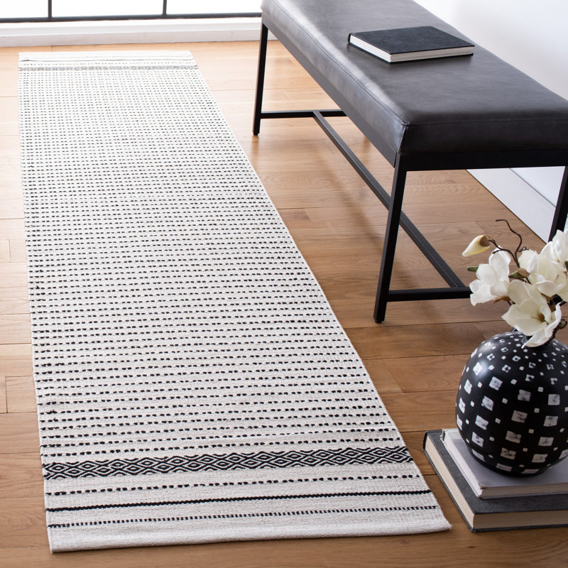 Solon Kilim Flat Weave Cotton Rug, Runner 2'3" x 9'