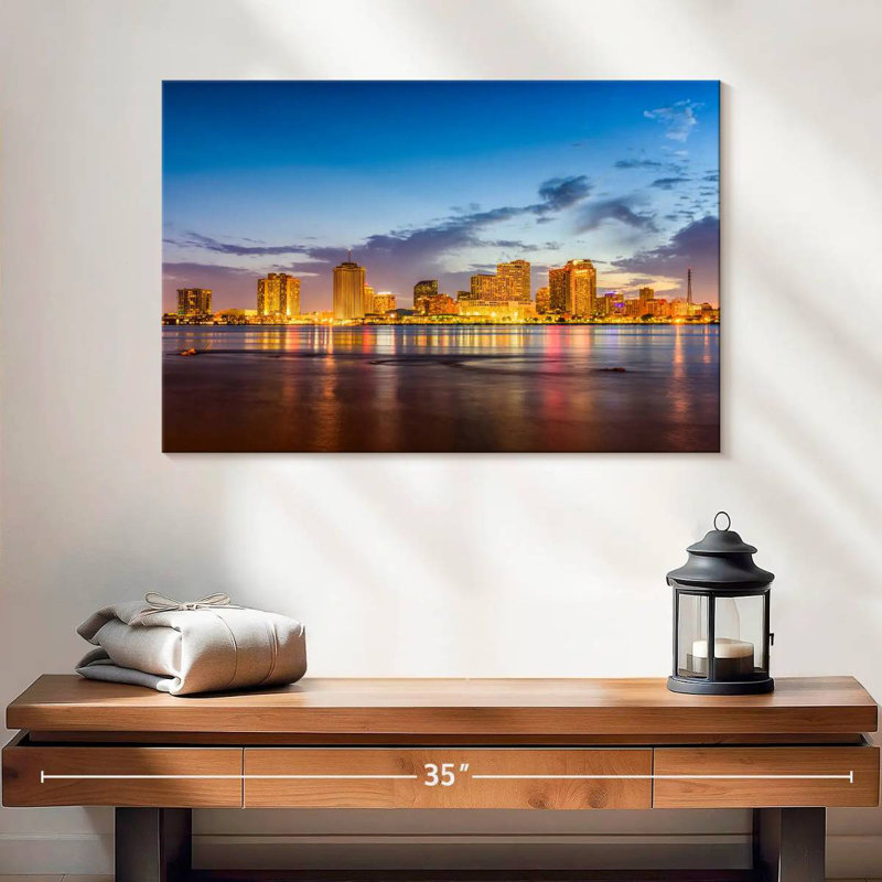 Sireci New Orleans Waterfront, 16" H x 24" W