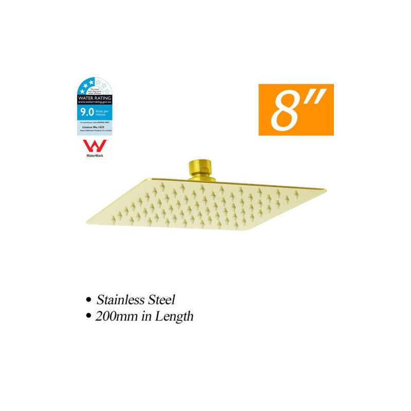 Rain Shower Head, Brushed Nickel