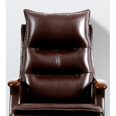 Rosalind Wheeler Deriso Genuine Leather Executive Chair
