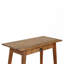 Mini bureau d'écriture de style nordique en bois massif, chêne-ish, 1 tiroir, pieds nordiques, brun clair