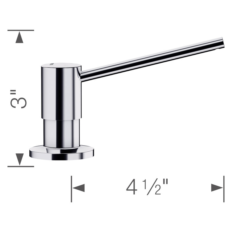 Torre Soap Dispenser - Chrome, Chrome
