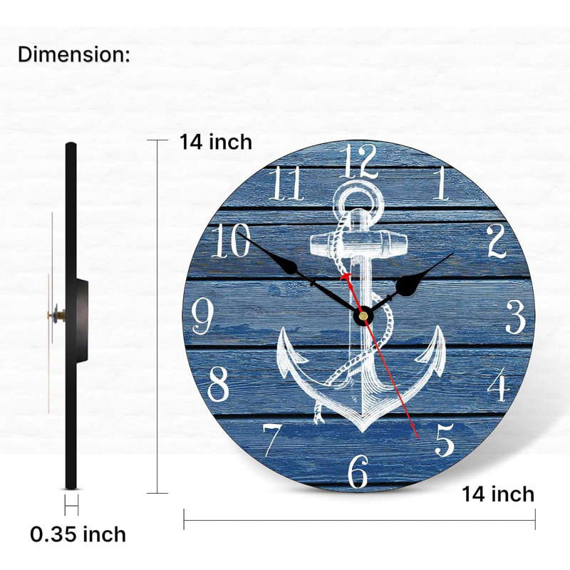 Manufactured Wood Wall Clock