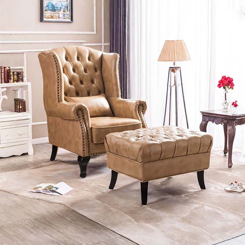 Élégant fauteuil inclinable en similicuir, Similicuir kaki