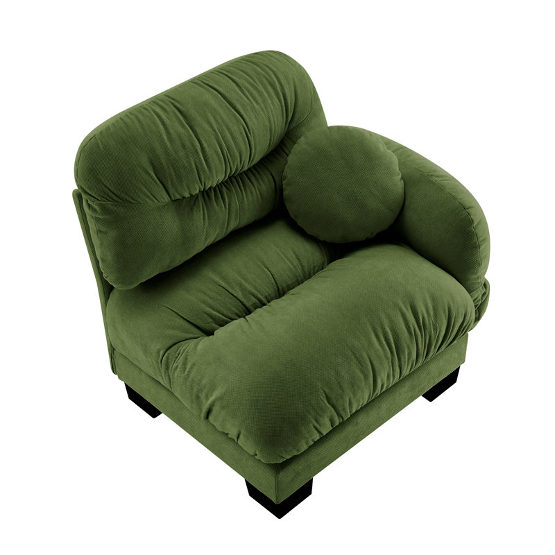 Canapé Flora en chenille LSF, Vert