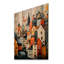 Danemark, toits écarlates, collage III sur bois-1028098953