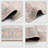 Modern Light Pink Traditional Patterned Washable Decorative Carpet-911750330
