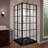 French Corner 36" W x 36" D x 74.75" H Framed Square Shower Kit-31983552